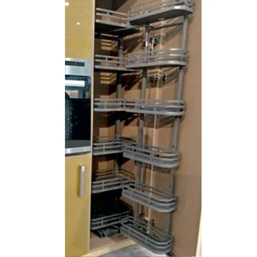 Ebco HT-6 Tier -Cargo Duo Basket Holder Frame, Pull out basket & Door shelf, kitchen pantry unit